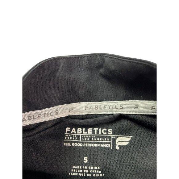 Fabletics Mens Ace Scrub Jacket Size S Black Full Zip 3 Pockets - Picture 6 of 7